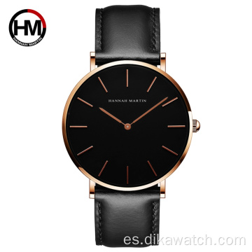 Reloj Hannah Martin CH02 para hombre, reloj de pulsera de cuarzo resistente al agua de lujo de la mejor marca, relojes de negocios de cuero para niños